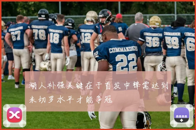 湖人补强关键在于首发中锋需达到米切罗水平才能争冠